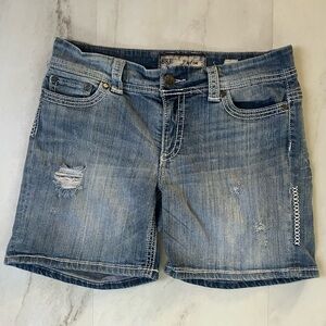 BKE Payton Distressed Denim Shorts